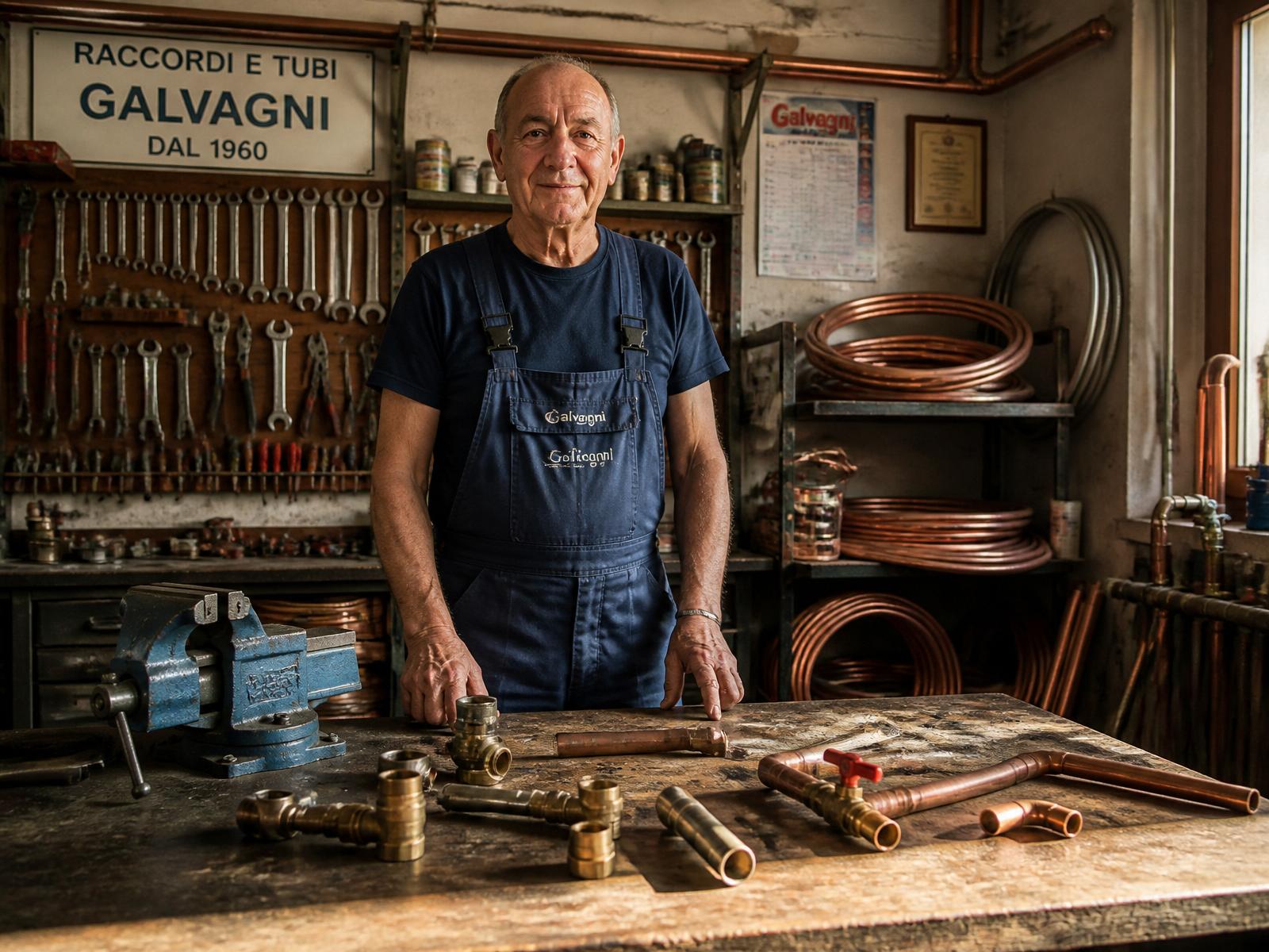 Interno della bottega SAMI di Pagnon in Via Portile